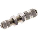 Schott-Kupplungsdose (NW2,7) 6x4mm Schlauch, Messing vernickelt