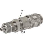 Schott-Kupplungsdose (NW5) 8x6mm Schlauch, Edelstahl