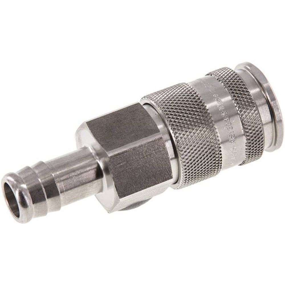 Kupplungsdose (NW10) 13 (1/2")mm Schlauch, Edelstahl