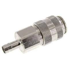 Parker KDS 13 NW15 MSV. Kupplungsdose (NW15) 13 (1/2")mm Schlauch, Messing vernickelt