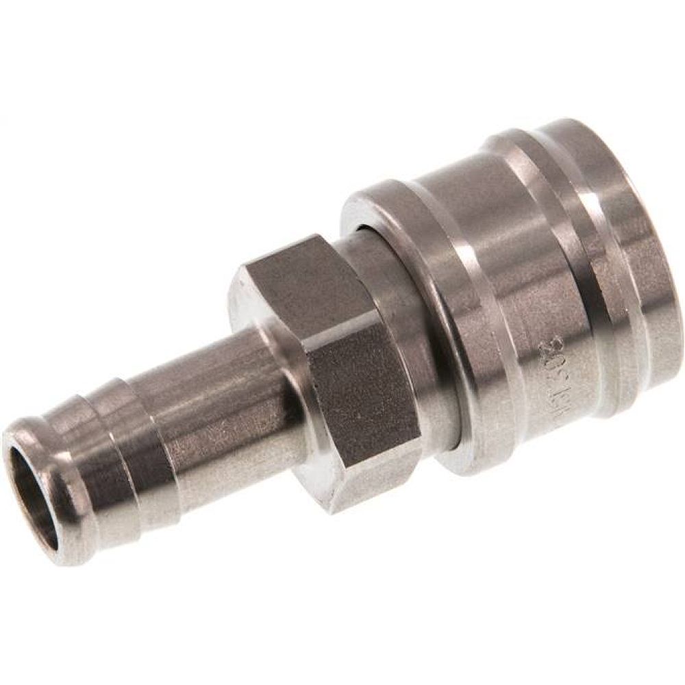 Kupplungsdose (NW7,2) 13 (1/2")mm Schlauch, Edelstahl