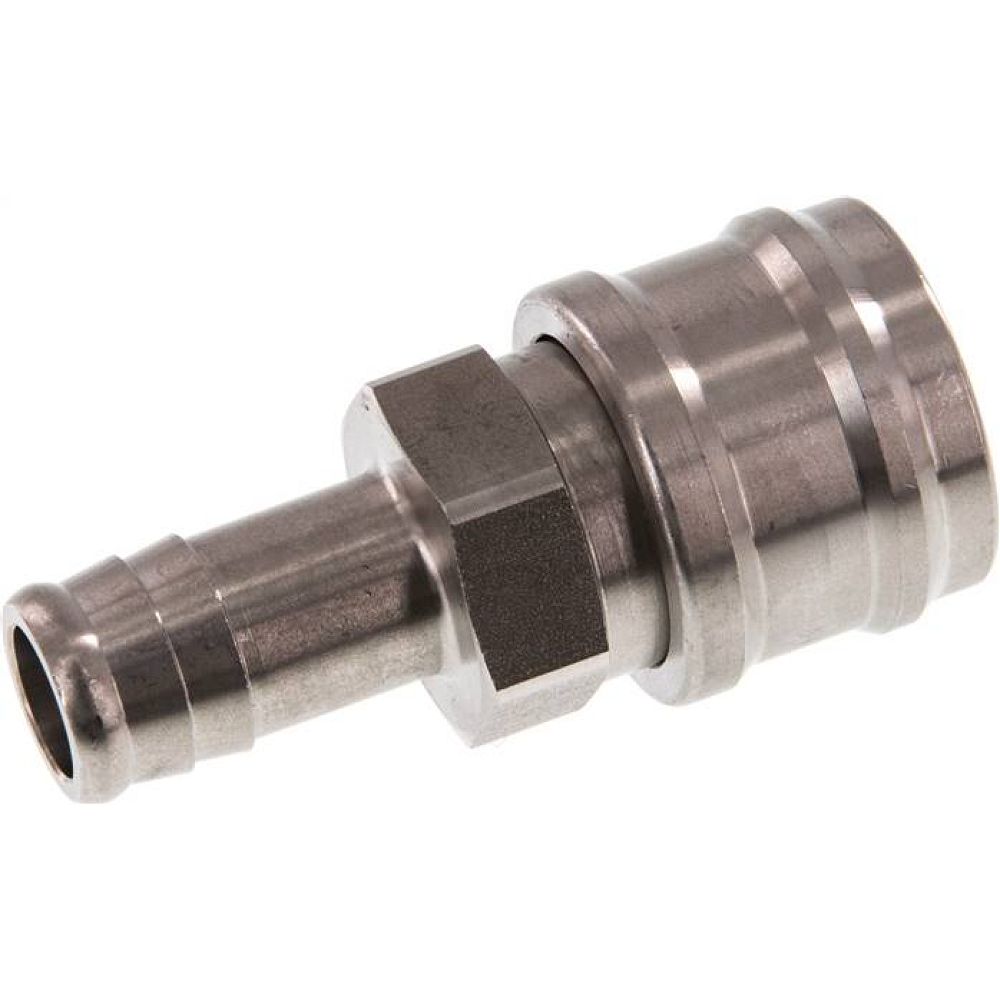 Kupplungsdose (NW7,2) 13 (1/2")mm Schlauch, Edelstahl