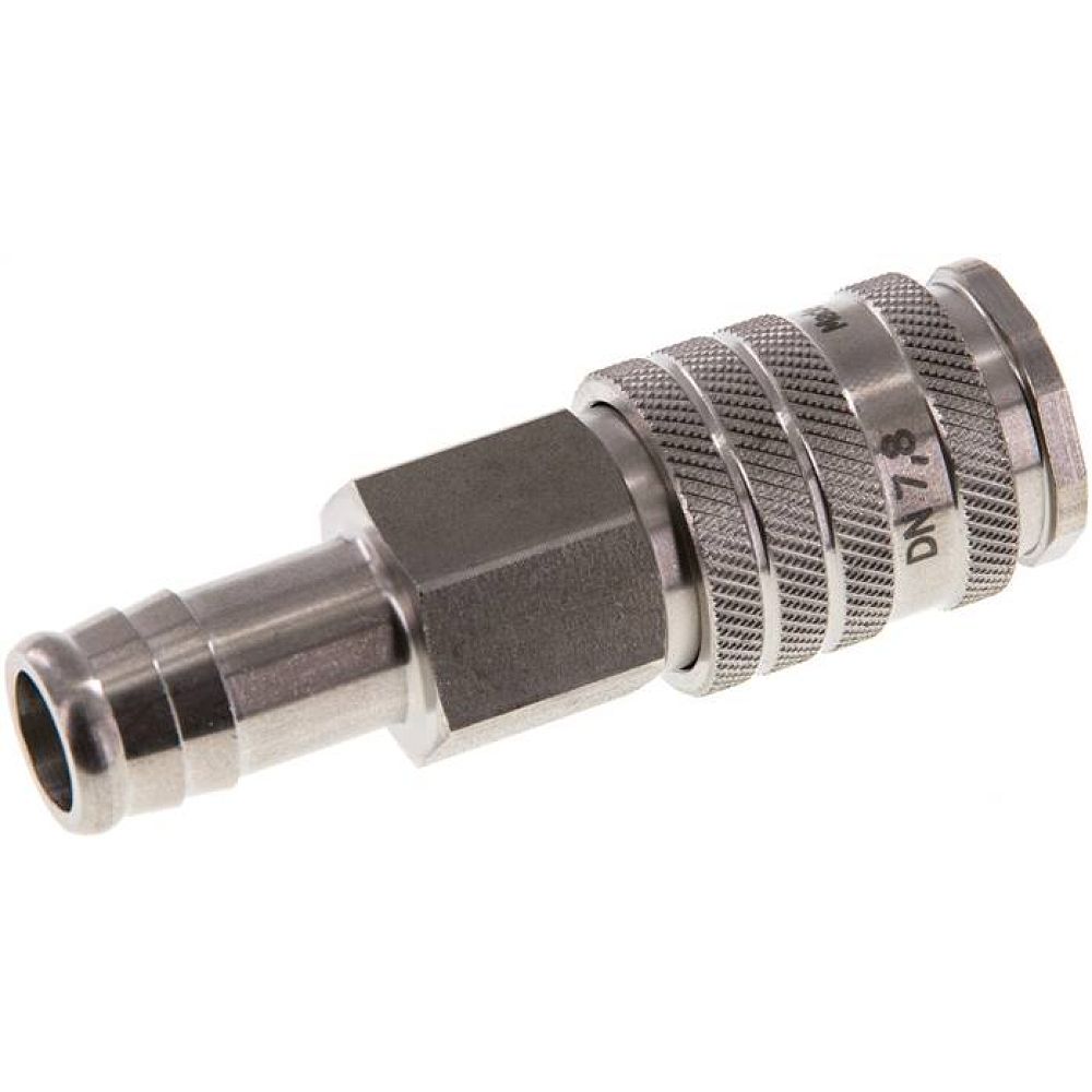 Kupplungsdose (NW7,2) 13 (1/2")mm Schlauch, Edelstahl