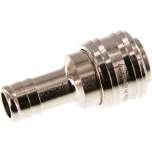 Kupplungsdose (NW7,2) 13 (1/2")mm Schlauch, Messing vernickelt