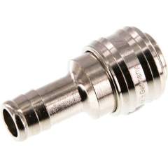 Kupplungsdose (NW7,2) 13 (1/2")mm Schlauch, Messing vernickelt