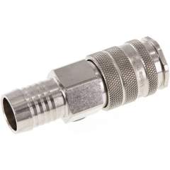 Kupplungsdose (NW10) 19 (3/4")mm Schlauch, Messing vernickelt