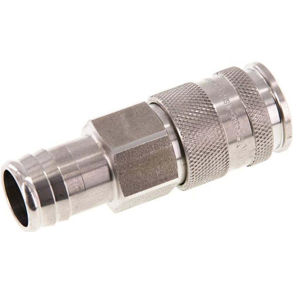 Kupplungsdose (NW10) 19 (3/4")mm Schlauch, Edelstahl