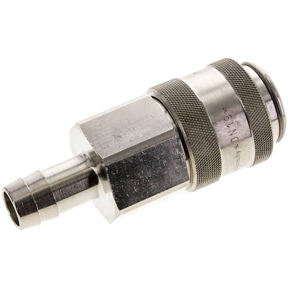 Kupplungsdose (NW19) 19 (3/4")mm Schlauch, Messing vernickelt