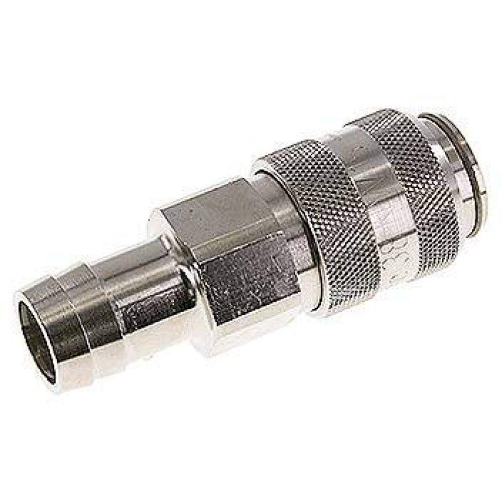 Parker KDS 25 NW15 MSV. Kupplungsdose (NW15) 25 (1")mm Schlauch, Messing vernickelt