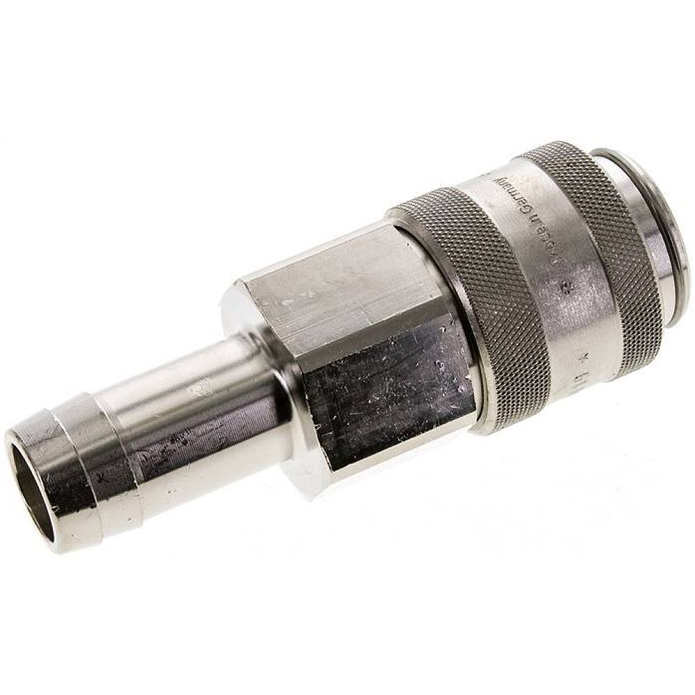 Kupplungsdose (NW19) 25 (1")mm Schlauch, Messing vernickelt