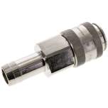 Kupplungsdose (NW19) 25 (1")mm Schlauch, Messing vernickelt