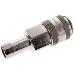 Kupplungsdose (NW19) 25 (1")mm Schlauch, Messing vernickelt