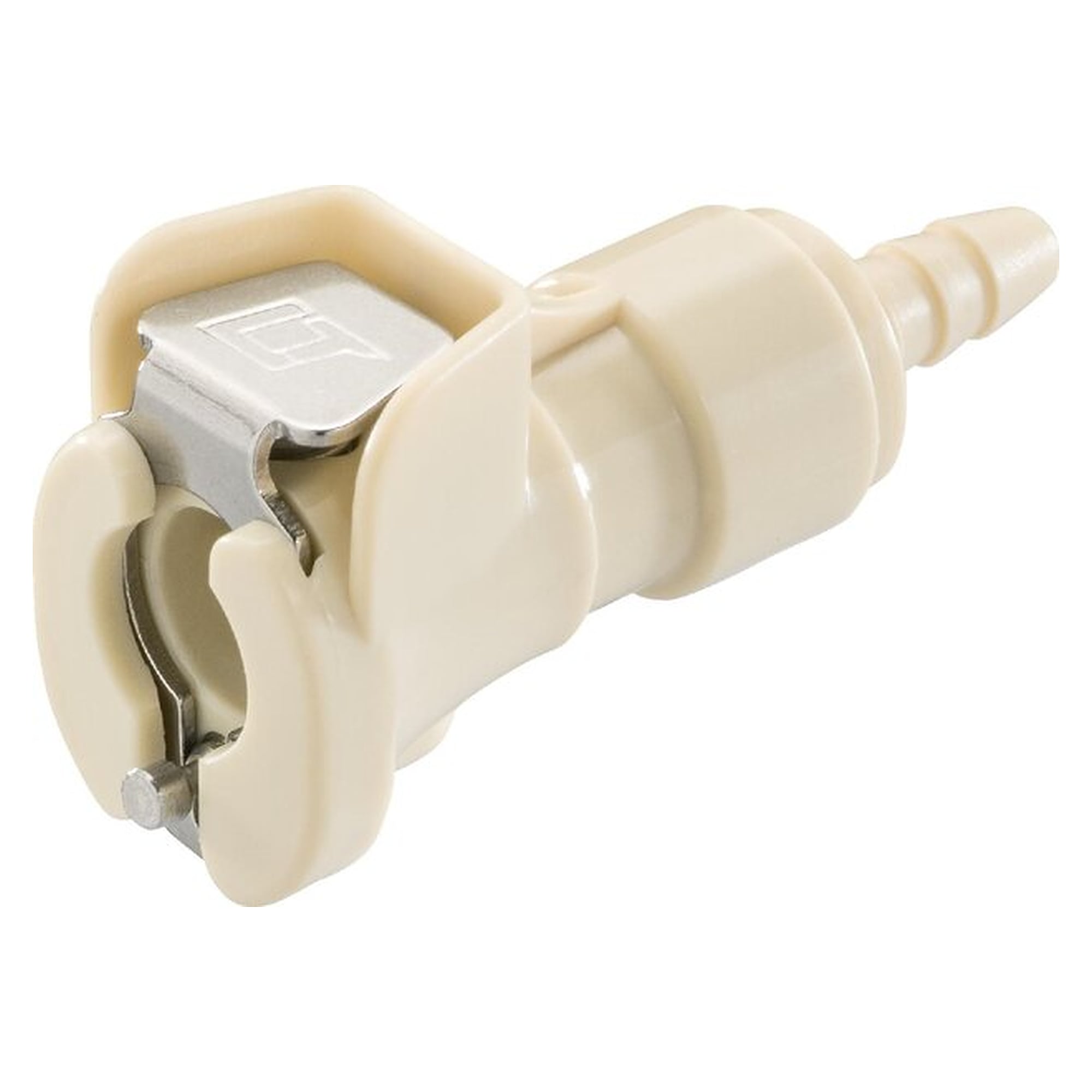 Kupplungsdose (MC) mit Schlauchtülle, Polypropylen (beige), Temperaturbereich 0 bis +70 °C