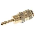 Kupplungsdose (NW2,7) 3mm Schlauch, Messing