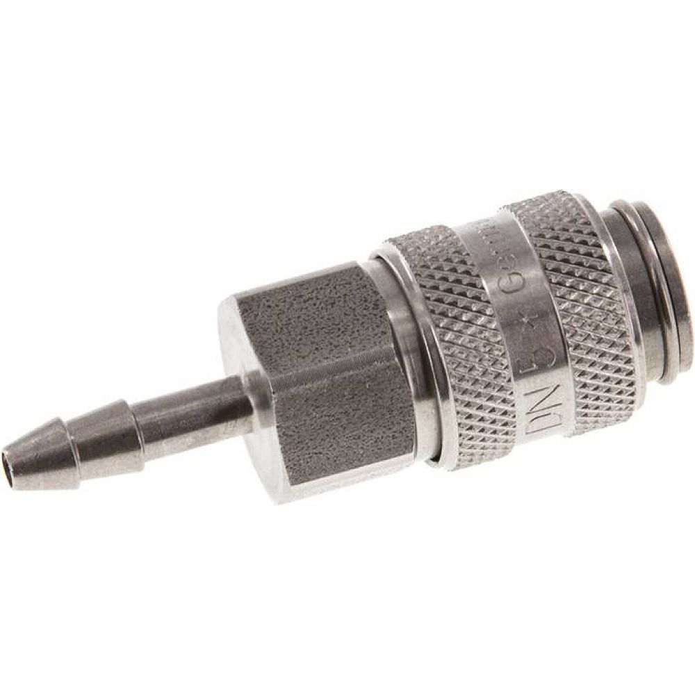 Kupplungsdose (NW5) 4mm Schlauch, Edelstahl