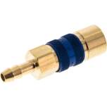 Kupplungsdose (NW5) 6 (1/4")mm Schlauch, blau, Sechseck SW10