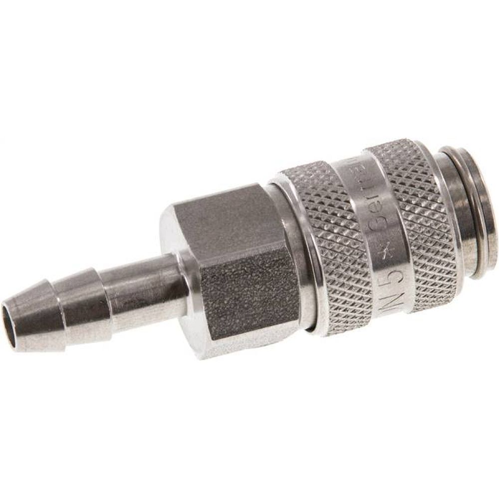 Kupplungsdose (NW5) 6 (1/4")mm Schlauch, Edelstahl
