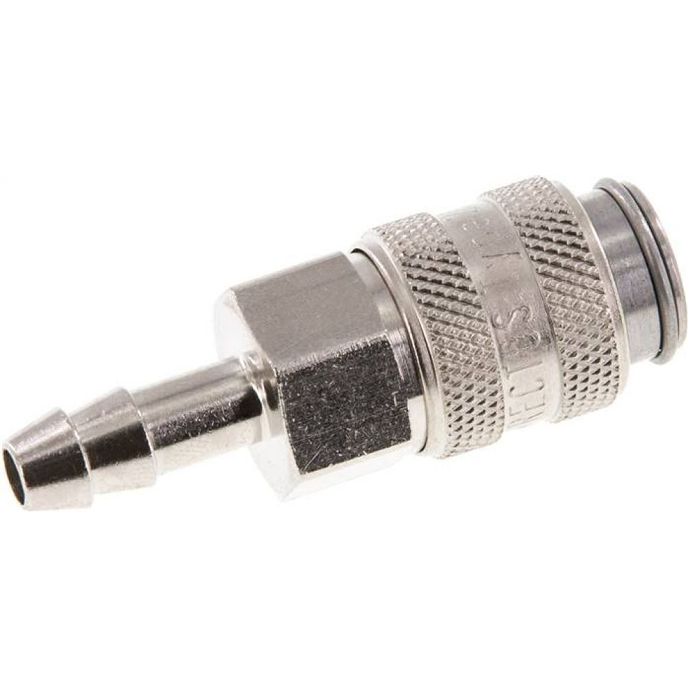 Parker KDS 6 NW5 ST. Kupplungsdose (NW5) 6 (1/4")mm Schlauch, Stahl gehärtet & vernickelt