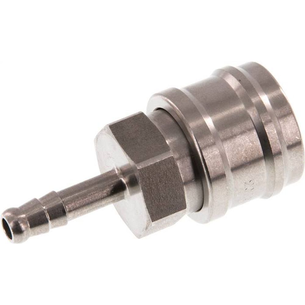Kupplungsdose (NW7,2) 6 (1/4")mm Schlauch, Edelstahl