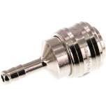 Kupplungsdose (NW7,2) 6 (1/4")mm Schlauch, Messing vernickelt