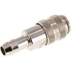 Kupplungsdose (NW5) 8 (5/16")mm Schlauch, Messing vernickelt