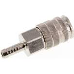 Kupplungsdose (NW10) 9 (3/8")mm Schlauch, Messing vernickelt