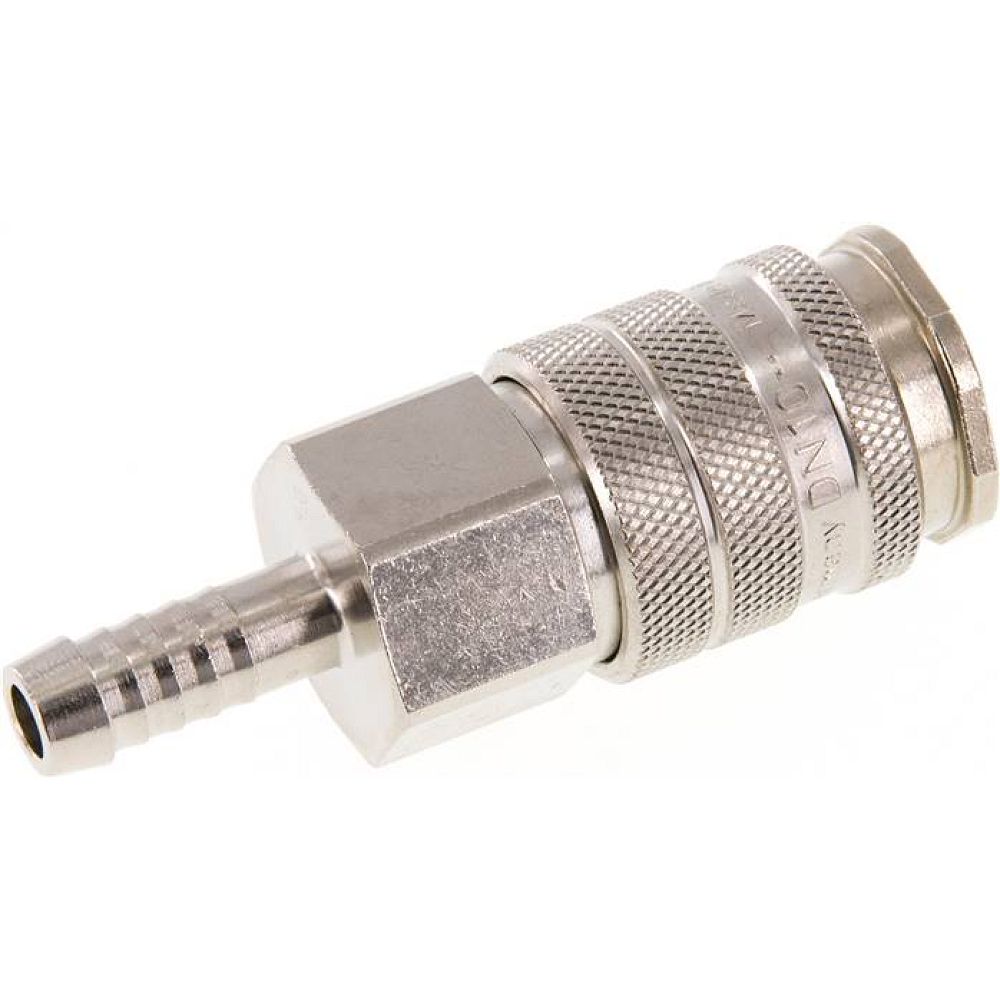 Kupplungsdose (NW10) 9 (3/8")mm Schlauch, Messing vernickelt