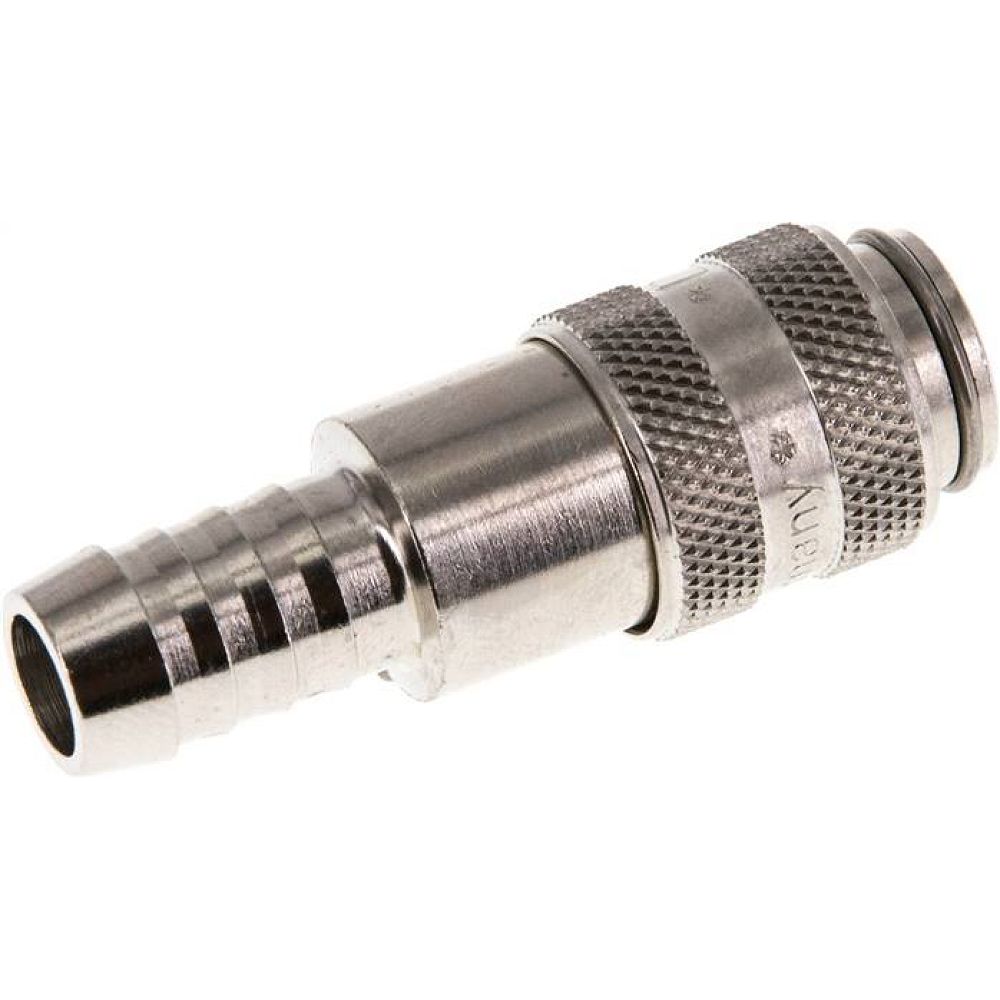 Kupplungsdose (NW5) 9 (3/8")mm Schlauch, Messing vernickelt