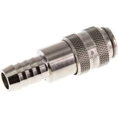 Kupplungsdose (NW5) 9 (3/8")mm Schlauch, Messing vernickelt