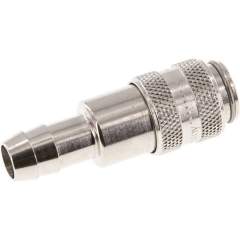 Kupplungsdose (NW5) 9 (3/8")mm Schlauch, Messing vernickelt