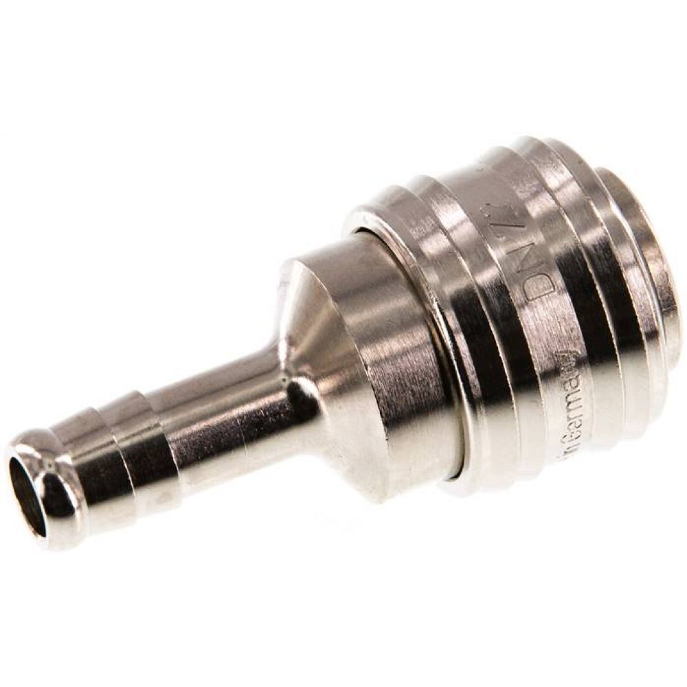 Kupplungsdose (NW7,2) 9 (3/8")mm Schlauch, Messing vernickelt