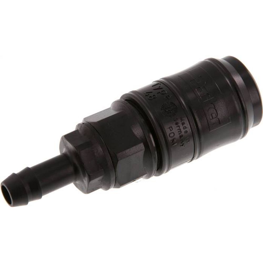 Parker KDS 9 NW7 PO. Kupplungsdose (NW7,2) 9 (3/8")mm Schlauch, POM