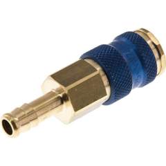 Kupplungsdose (NW7,2) 9 (3/8")mm Schlauch, blau, Sechseck SW12