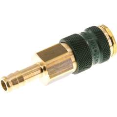 Kupplungsdose (NW7,2) 9 (3/8")mm Schlauch, grün, Kreis Ø 12,5 mm