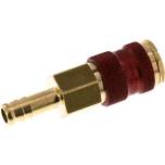 Kupplungsdose (NW7,2) 9 (3/8")mm Schlauch, rot, Achteck SW12