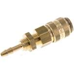 Schott-Kupplungsdose (NW5) 4mm Schlauch, Messing