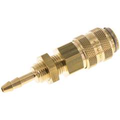 Schott-Kupplungsdose (NW5) 4mm Schlauch, Messing