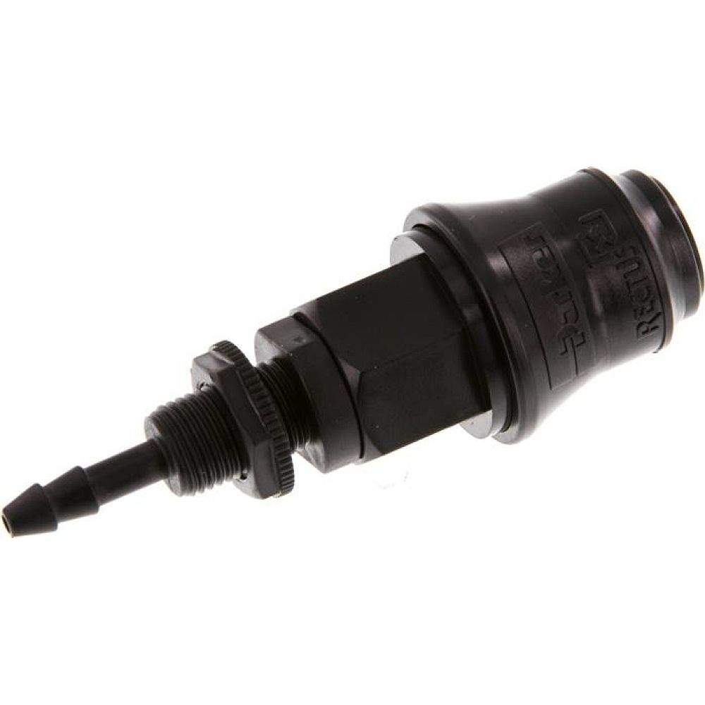 Parker KDSS 4 NW5 PO. Schott-Kupplungsdose (NW5) 4mm Schlauch, POM