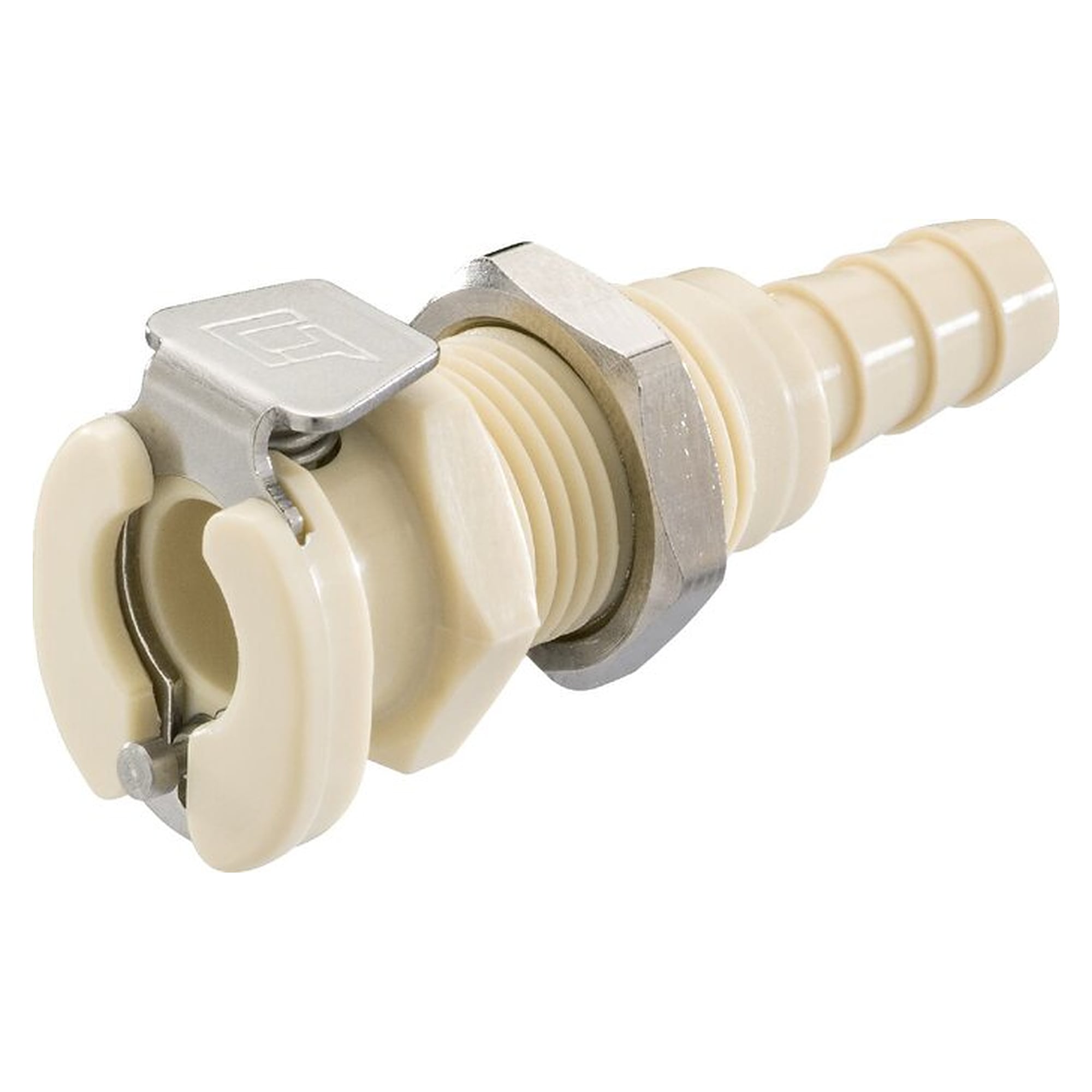 Schott-Kupplungsdose (MC) mit Schlauchtülle, Polypropylen (beige)