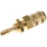 Schott-Kupplungsdose (NW5) 6 (1/4")mm Schlauch, Messing