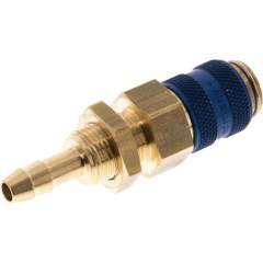 Schott-Kupplungsdose (NW5) 6 (1/4")mm Schlauch, Messing