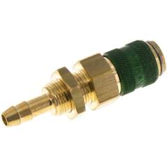 Schott-Kupplungsdose (NW5) 6 (1/4")mm Schlauch, Messing