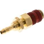 Schott-Kupplungsdose (NW5) 6 (1/4")mm Schlauch, Messing