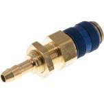 Schott-Kupplungsdose (NW5) 6 (1/4")mm Schlauch, Messing