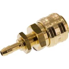 Schott-Kupplungsdose (NW7,2) 6 (1/4")mm Schlauch, Messing