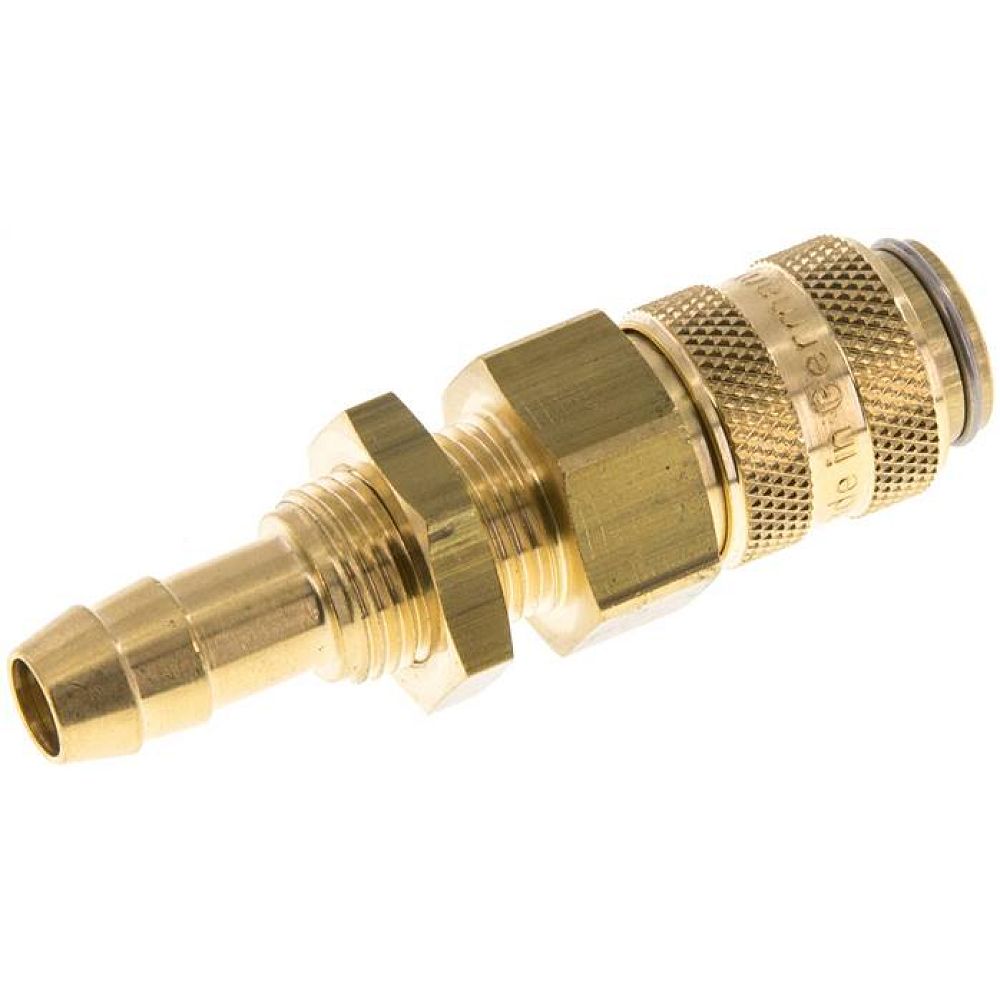 Schott-Kupplungsdose (NW5) 8 (5/16")mm Schlauch, Messing