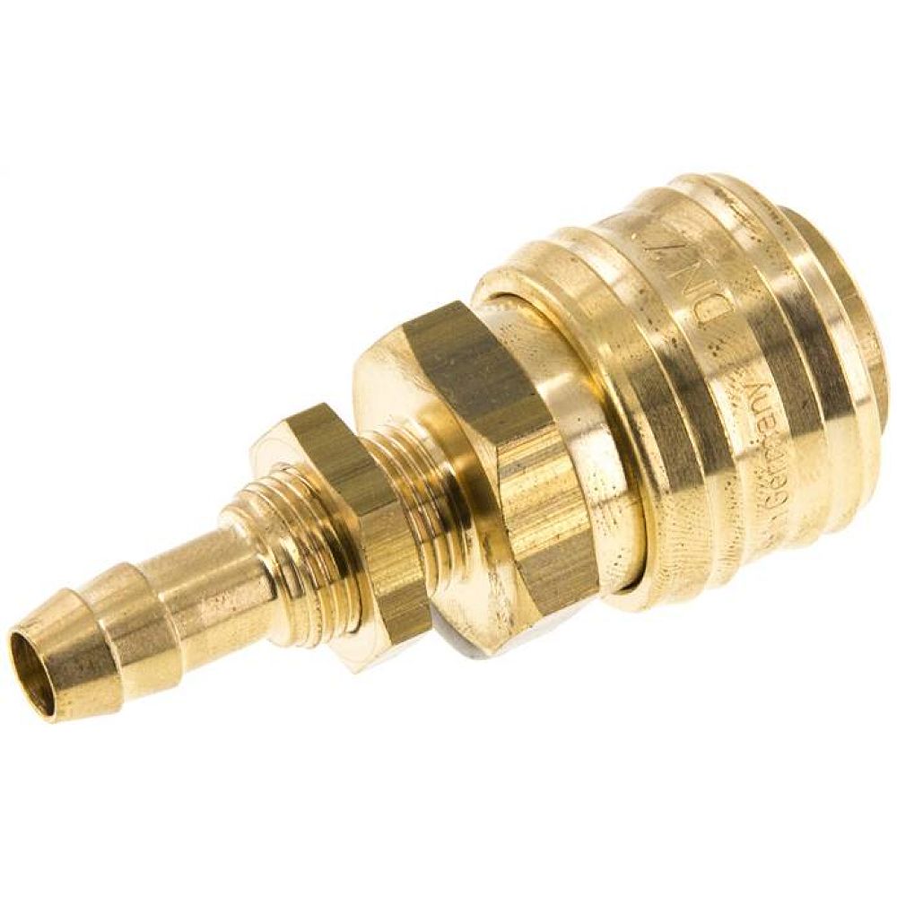 Schott-Kupplungsdose (NW7,2) 8 (5/16")mm Schlauch, Messing