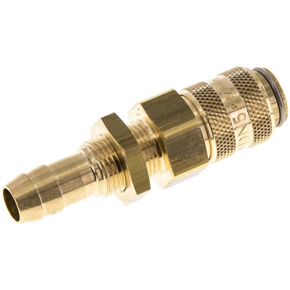 Schott-Kupplungsdose (NW5) 9 (3/8")mm Schlauch, Messing