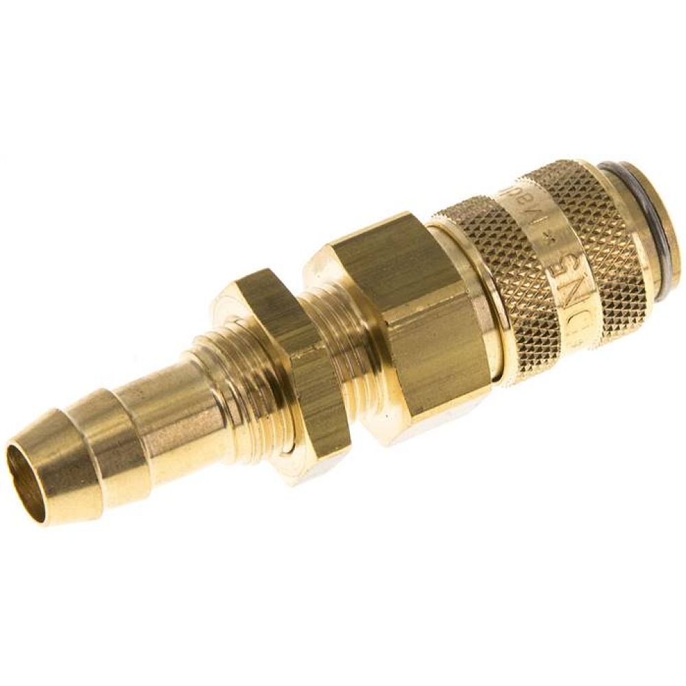 Schott-Kupplungsdose (NW5) 9 (3/8")mm Schlauch, Messing