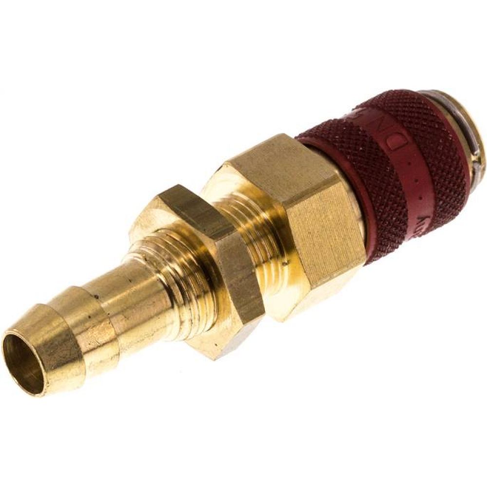 Schott-Kupplungsdose (NW5) 9 (3/8")mm Schlauch, Messing